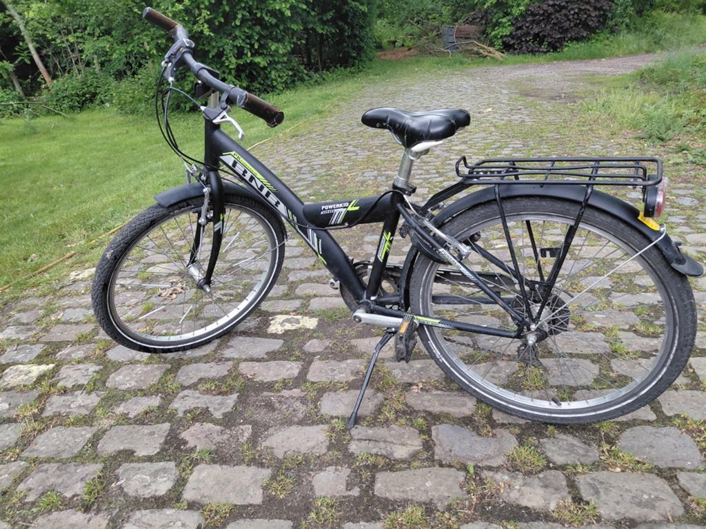 Jongensfiets 24 inch bnb powerkid zwart, Vitesses, Enlèvement, Utilisé, Bnb powerkid