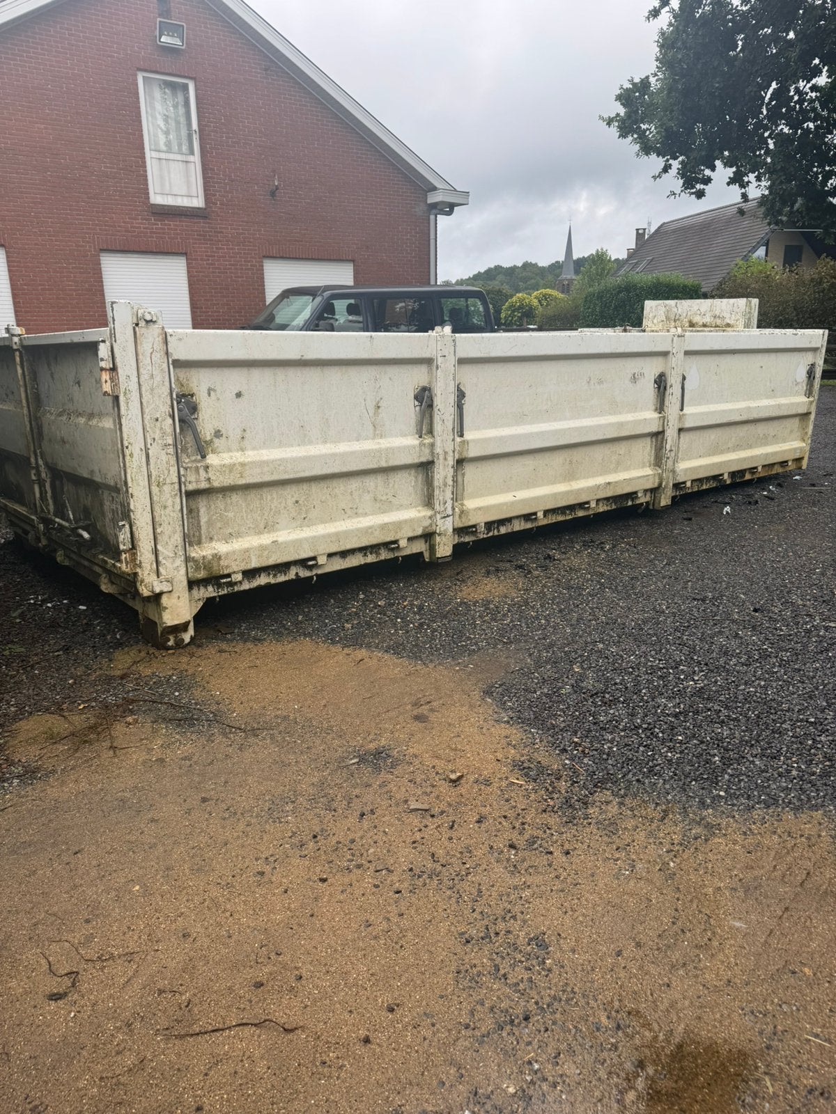Container met aluminium zijdeur, Ophalen, Zo goed als nieuw, Aluminium