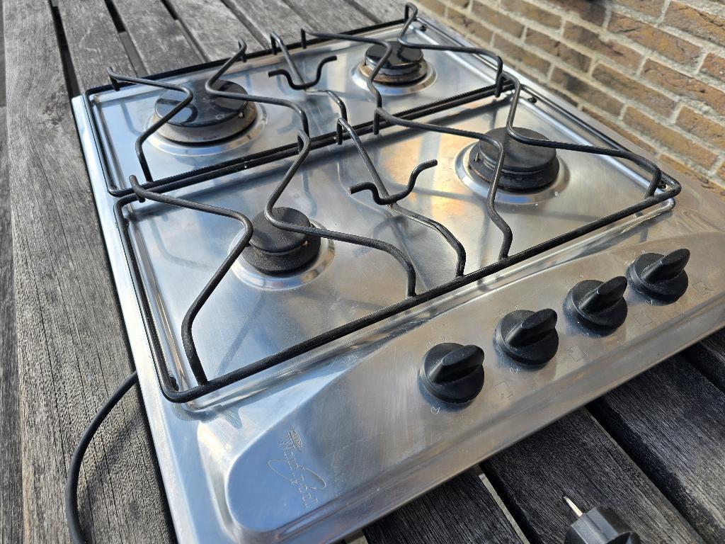 GASKOOKPLAAT - GOEDE STAAT PROPERE STAAT   voor aardgasnet, Gaz, 4 zones de cuisson, Encastré, Enlèvement