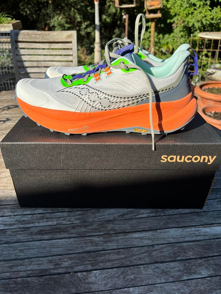 Saucony xodus ultra 4 trail running schoen, Sport en Fitness, Ophalen of Verzenden, Zo goed als nieuw, Saucony