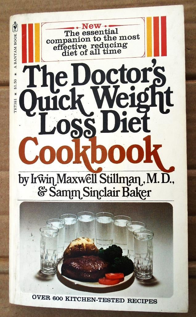 The Doctor's Quick Weight Loss Diet Cookbook - 1973, Gelezen, Dieet en Voeding, Ophalen of Verzenden, Irwin Maxwell Stillman & Samm Sinclair Baker