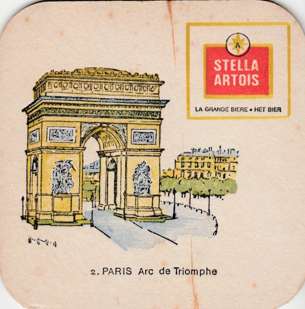 bierviltje R/V stella artois "Ducasse De Mons 1971", Collections, Envoi, Stella Artois