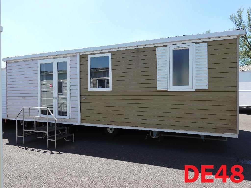 IRM chalet met 2 slaapkamers middenkamer dubbel glas te koop, Caravans en Kamperen, Tot en met 6