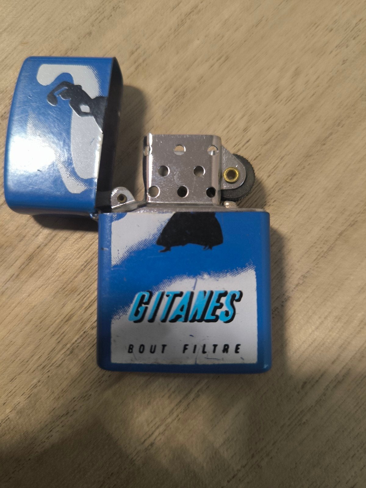 Ancien Briquet Tempête Publicitaire GITANES - Style Zippo -, Collections, Enlèvement ou Envoi, Briquet