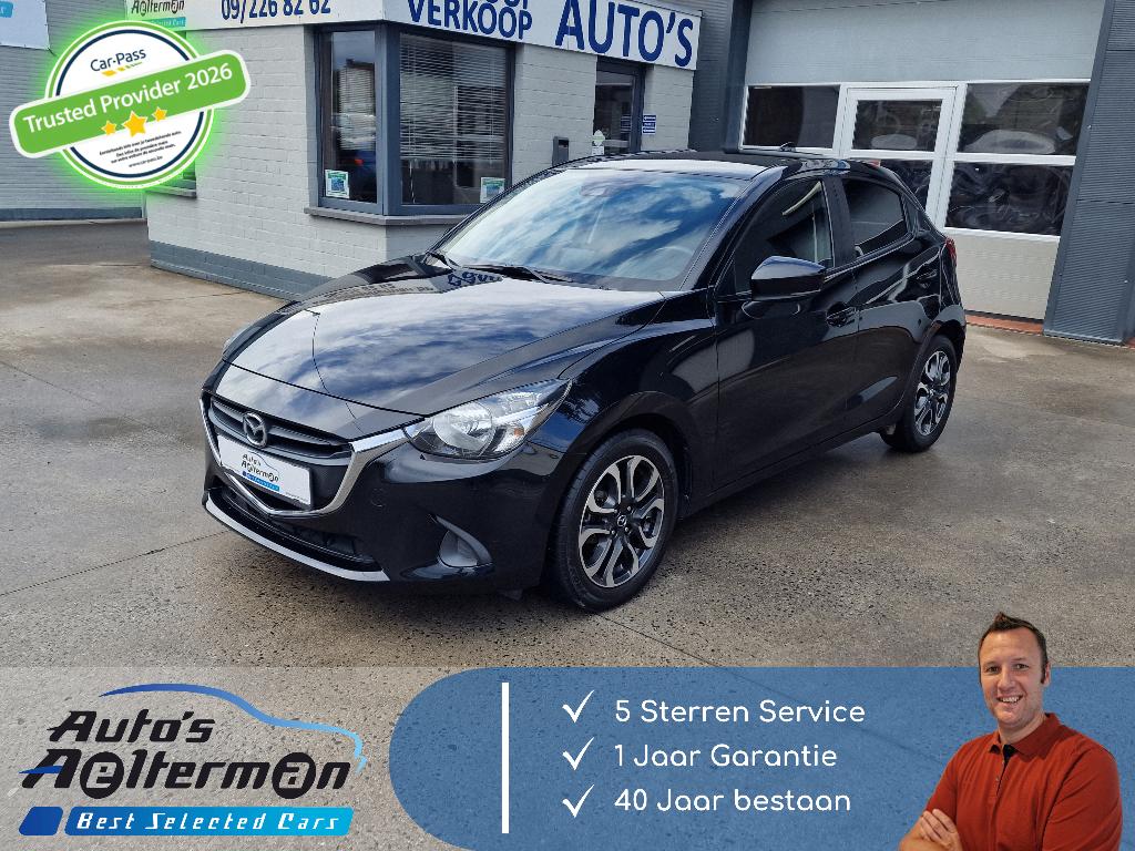Mazda 2 1.5i Skyactiv-G GPS * AUTO AIRCO * ZETELVERWARMING, Auto's, Mazda, Bedrijf, Te koop, ABS, Airbags, Airconditioning, Automatische klimaatregeling