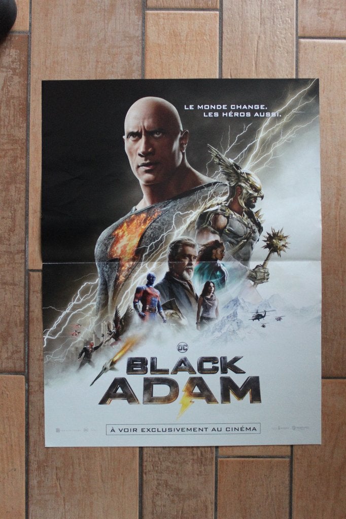 filmaffiche Black Adam Dwayne Johnson filmposter, Rechthoekig Staand, Ophalen of Verzenden, Zo goed als nieuw, A1 t/m A3