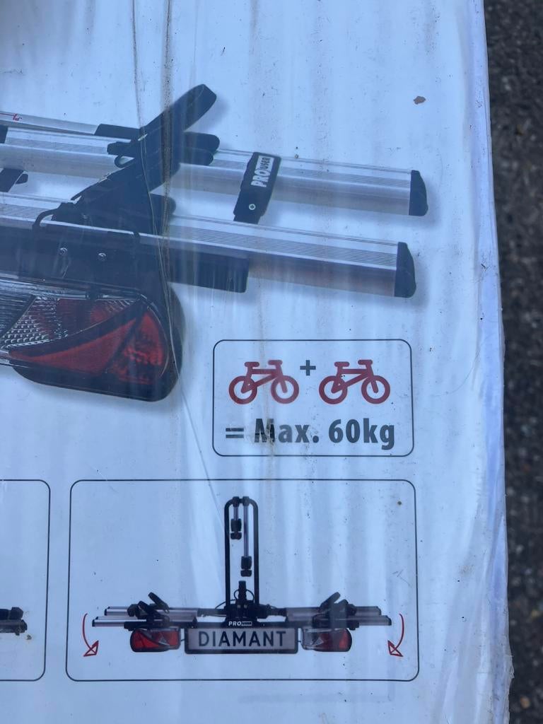 Fietsendrager voor 2 fietsen NIEUW in de doos, Ophalen, Nieuw, 2 fietsen, Trekhaakdrager
