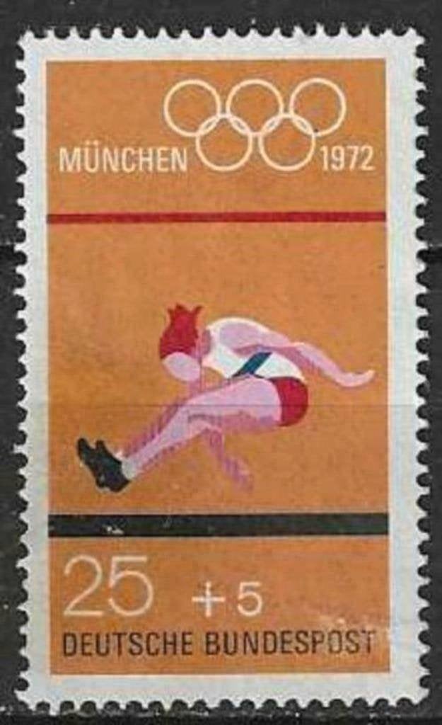 Duitsland Bundespost 1972 - Yvert 586 - Olympische Spel (ZG), Postzegels en Munten, Verzenden, Postfris