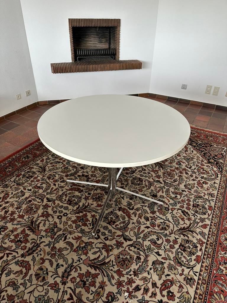 Ronde vintage eettafel, Huis en Inrichting, Ophalen, Gebruikt