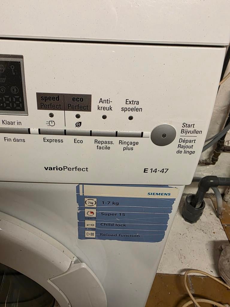 Wasmachine, Enlèvement