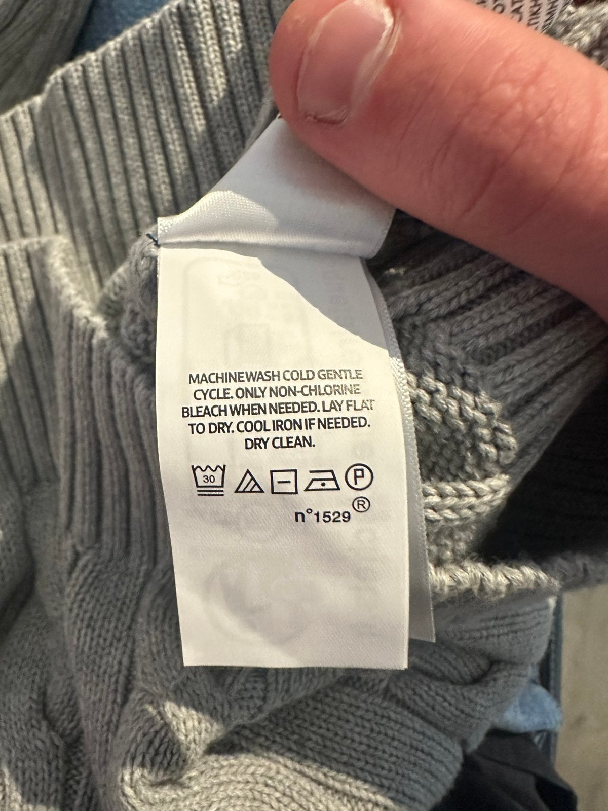 Cotton Cable Pullover Fawn Grey Heather, Kleding | Heren, Truien en Vesten, Ophalen of Verzenden, Nieuw, Maat 52/54 (L), Grijs