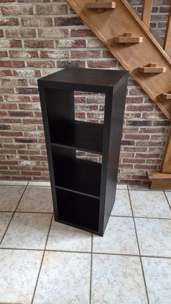 KALLAX Open kast, zwartbruin, Enlèvement, Comme neuf