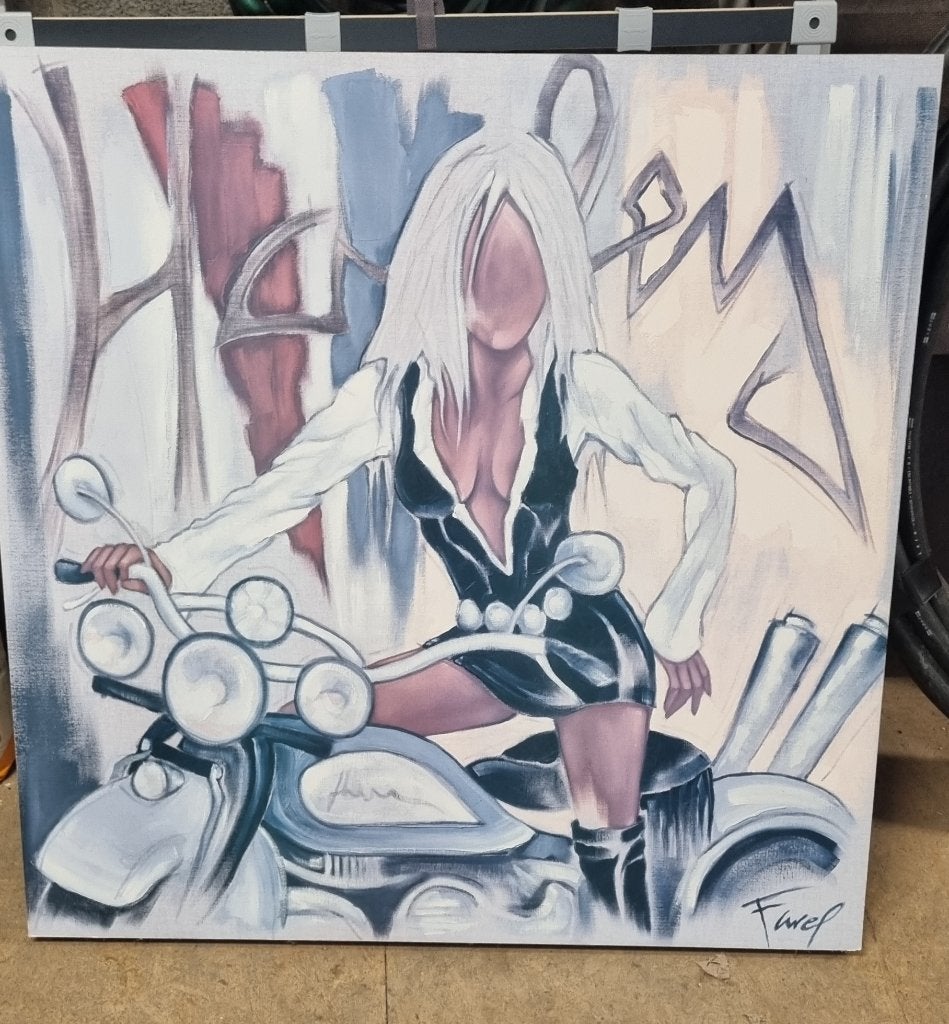 Moderne canvas, Huis en Inrichting, Ophalen, Gebruikt, Schilderij, 75 tot 100 cm