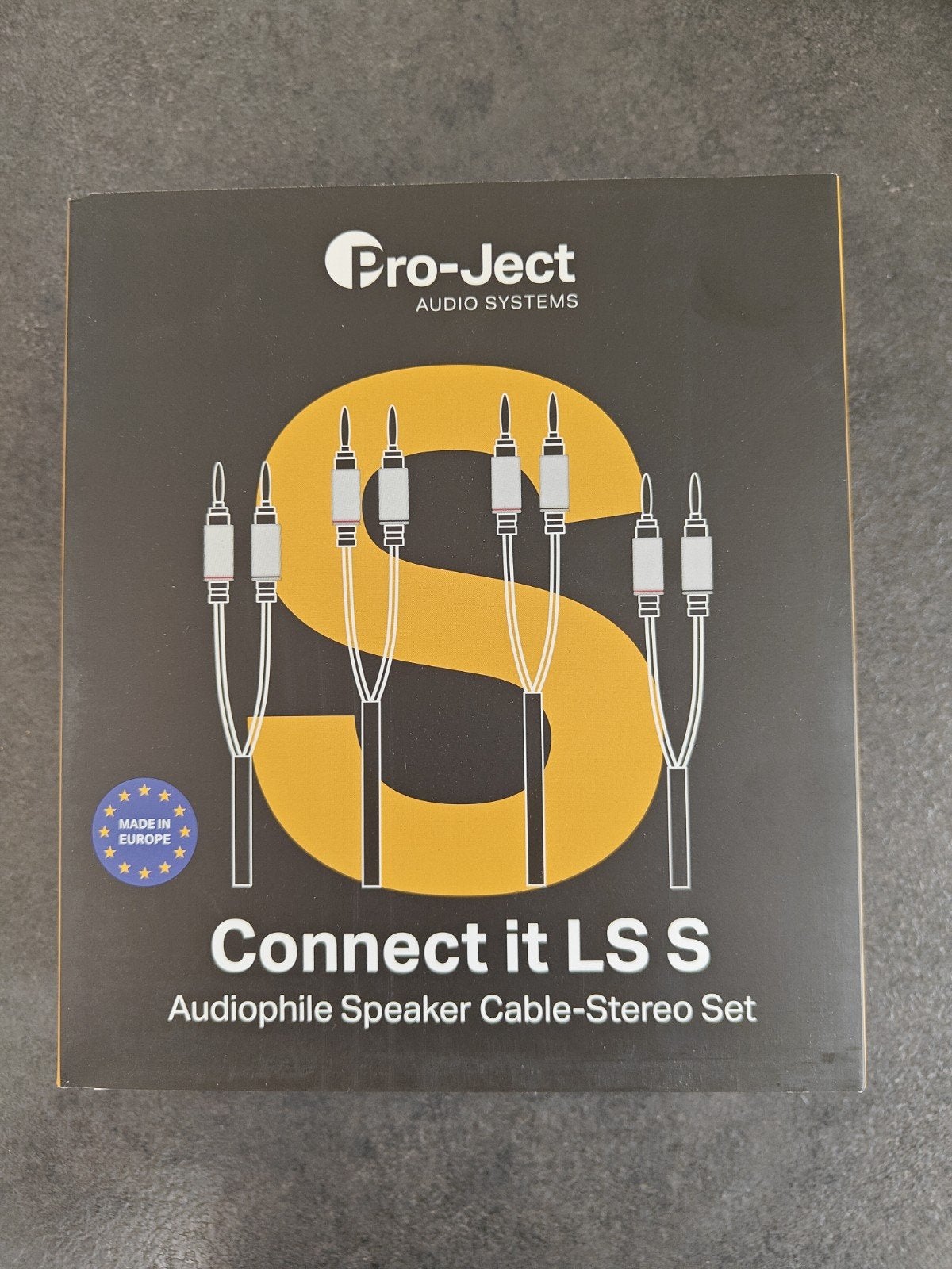 Pro-Ject speaker kabels Connect It LS S 3m, Audio, Tv en Foto, Luidsprekerboxen, Nieuw, Front, Rear of Stereo speakers, 120 watt of meer