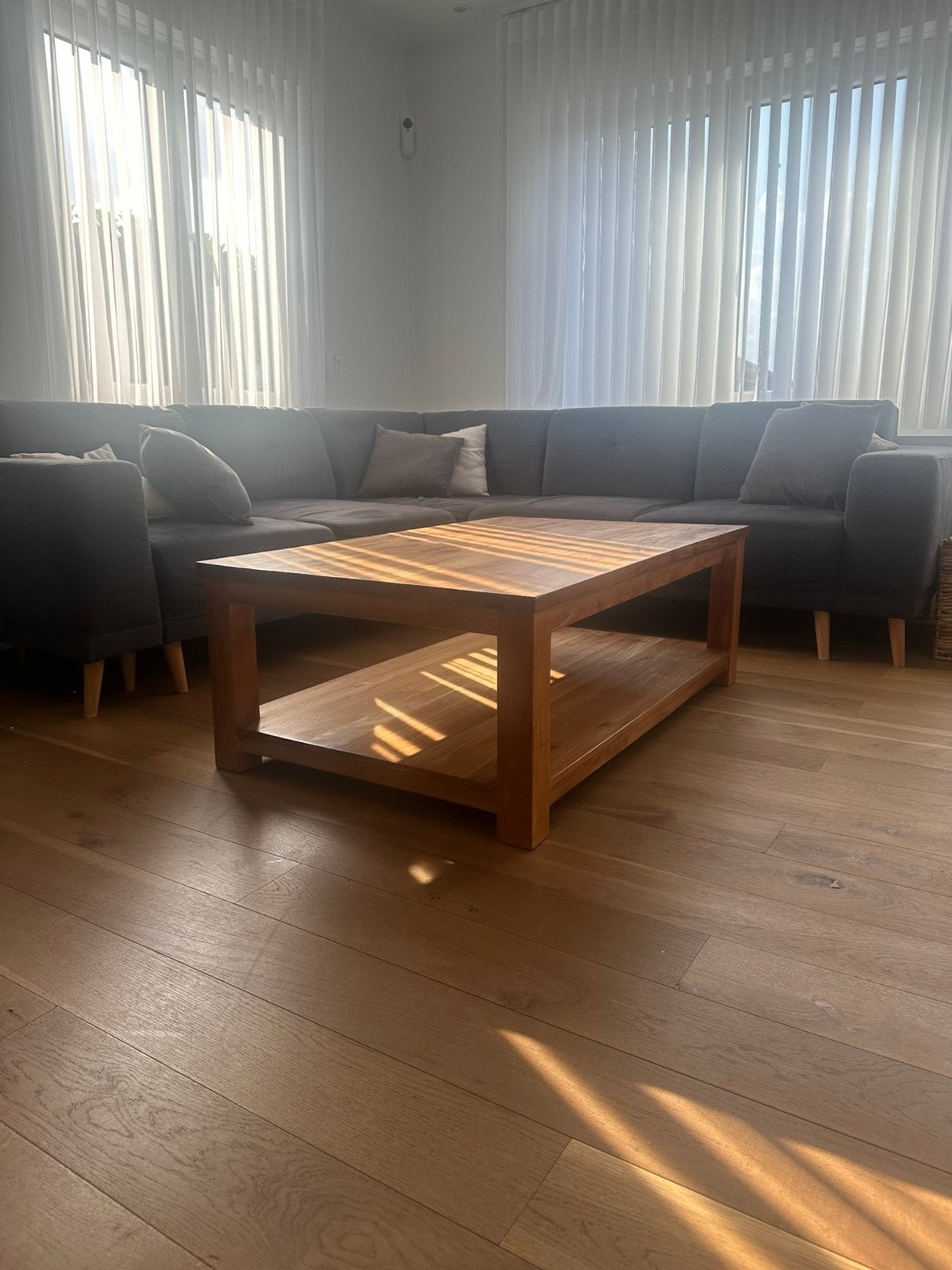 Table basse en teck massif, Enlèvement, Comme neuf, Teck