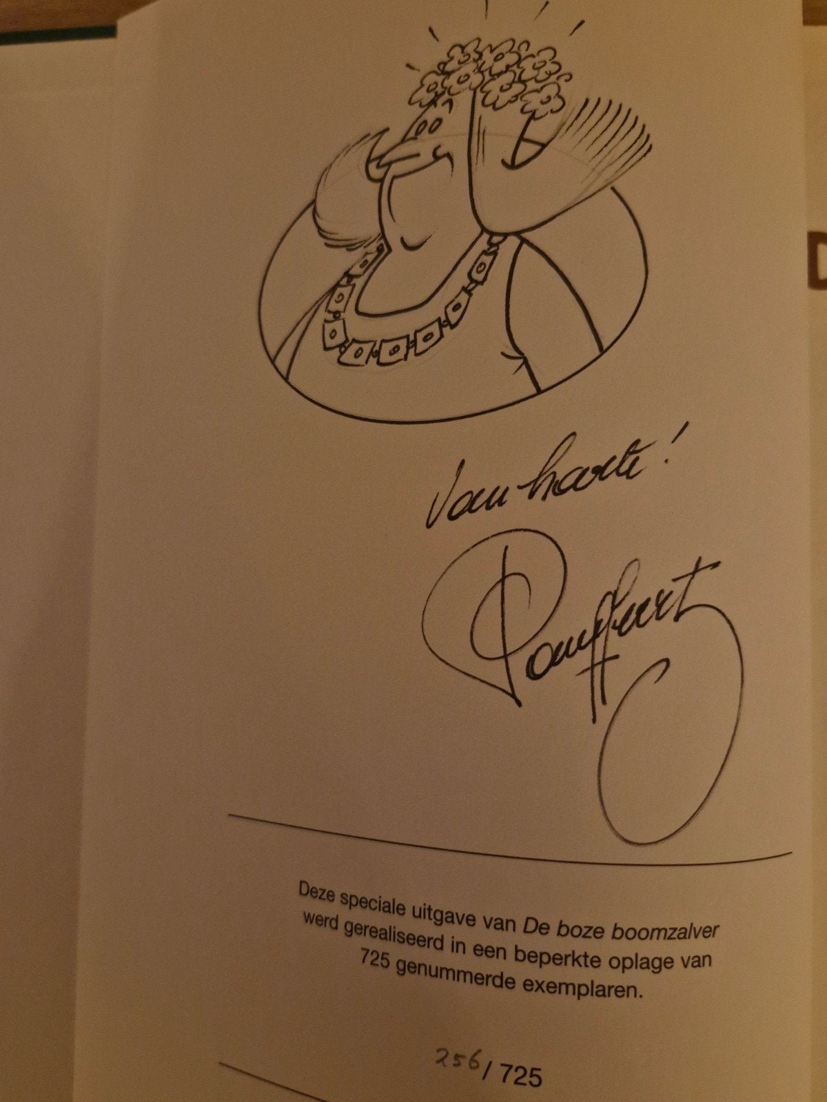 tekening in HC Bomenstichting, Brabants stripspektakel 2001, Enlèvement ou Envoi, Willy Vandersteen, Une BD, Comme neuf