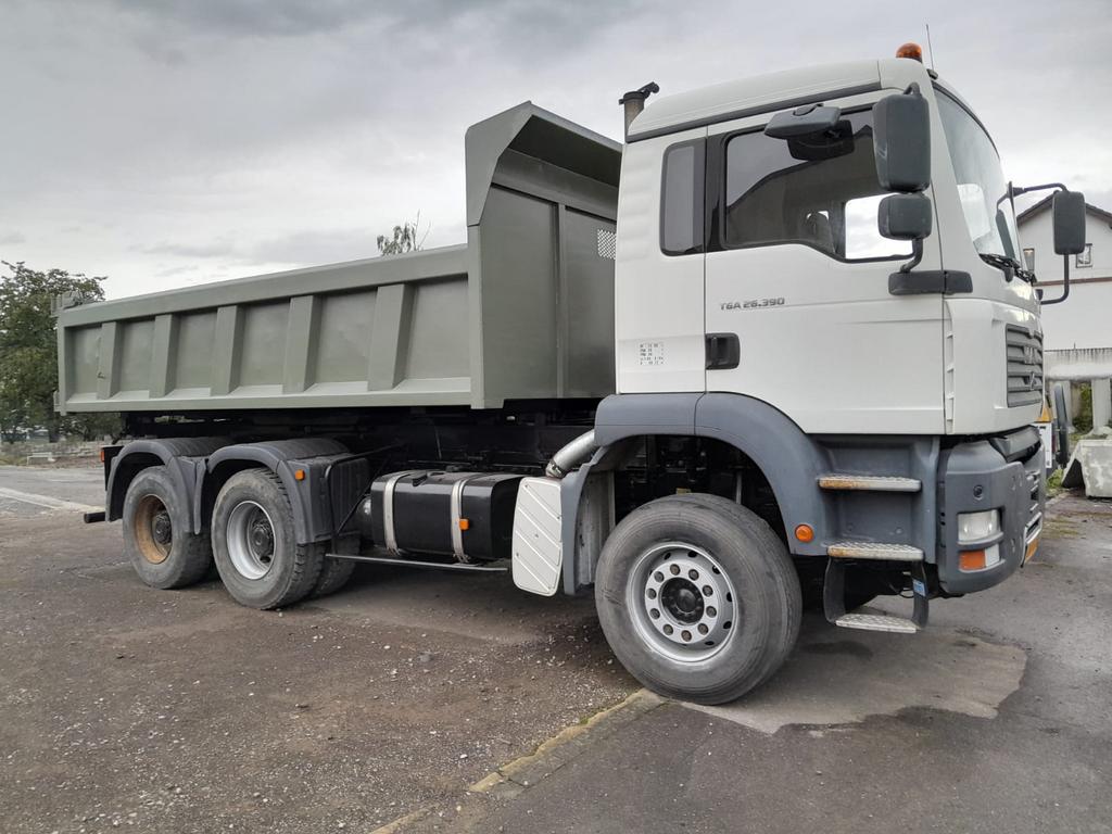 MAN TGA 26.390 6X4 BILATÉRAL, Autos, Camions, Achat, 2 places, MAN, Noir