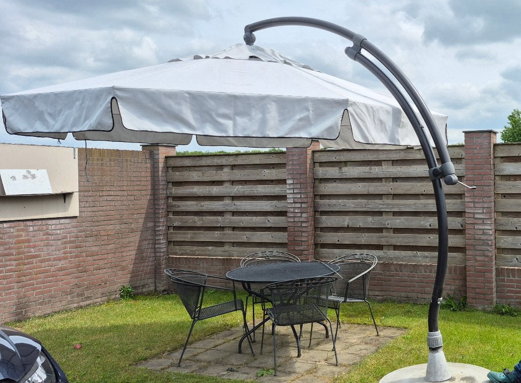 ZWEEF PARASOL 3M, Ophalen, Verstelbaar, 3 tot 4 meter, Zweefparasol