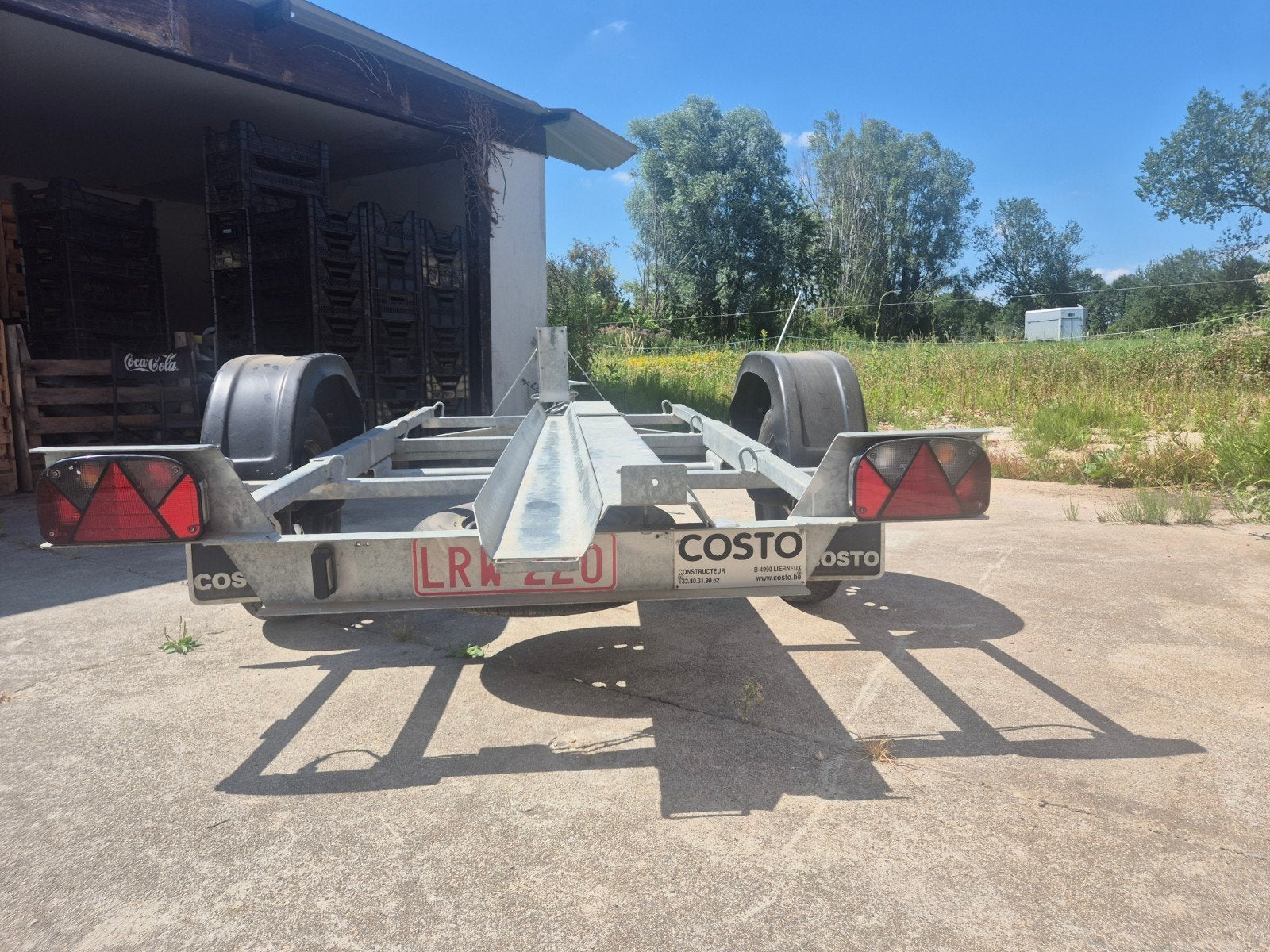 Moto Trailer Te koop in goede staat Costo 750kg, Ophalen, Gebruikt
