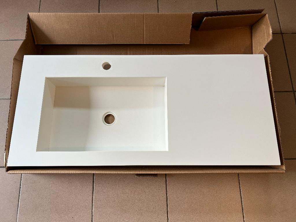 wastafel badkamer in composiet, 25 à 50 cm, Lavabo ou Évier, Moins de 100 cm, Enlèvement