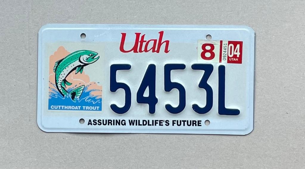 Nummerplaat UTAH WILDLIFE USA plaque immatriculation, Verzamelen, Ophalen of Verzenden, Zo goed als nieuw