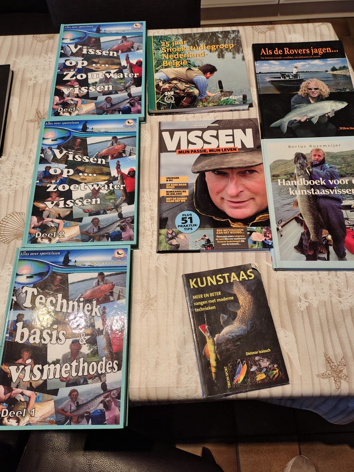 boeken over sportvissen, Ophalen