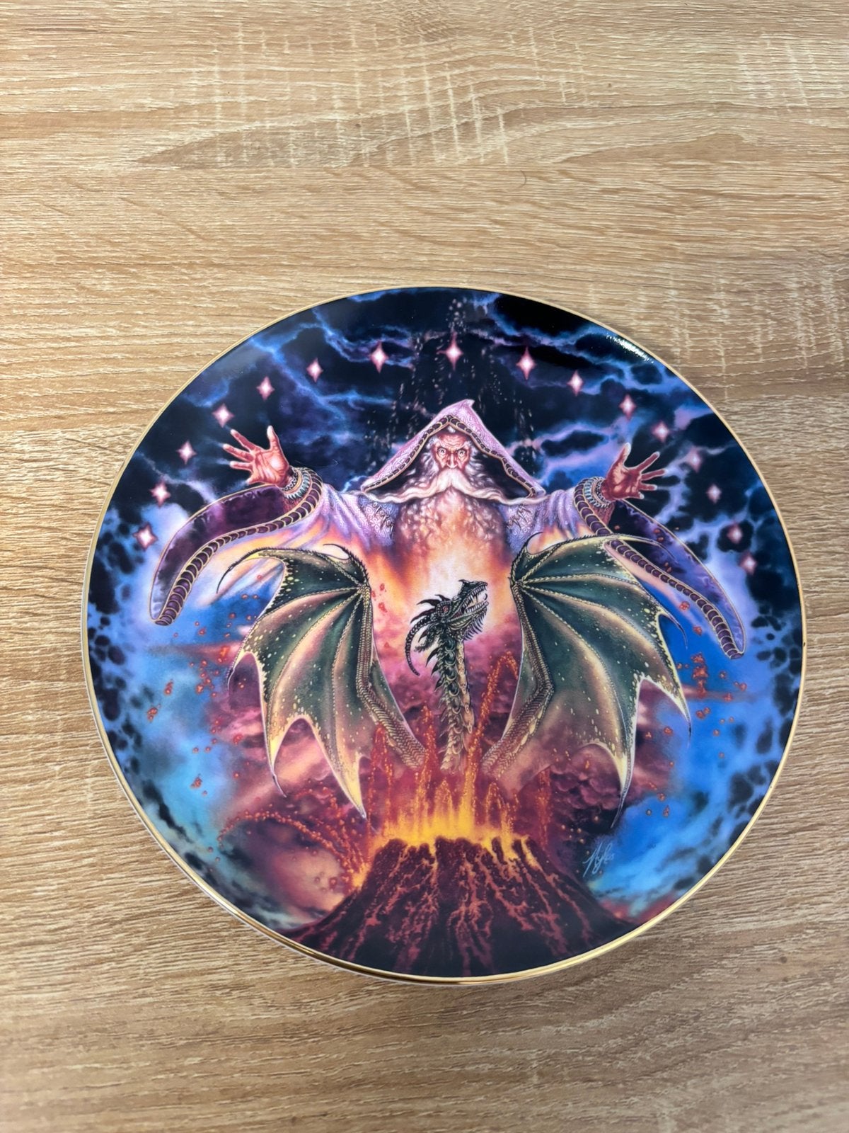 Franklin Mint verzamelbord "Dragon Rising" – Myles Pinkney, Ophalen of Verzenden