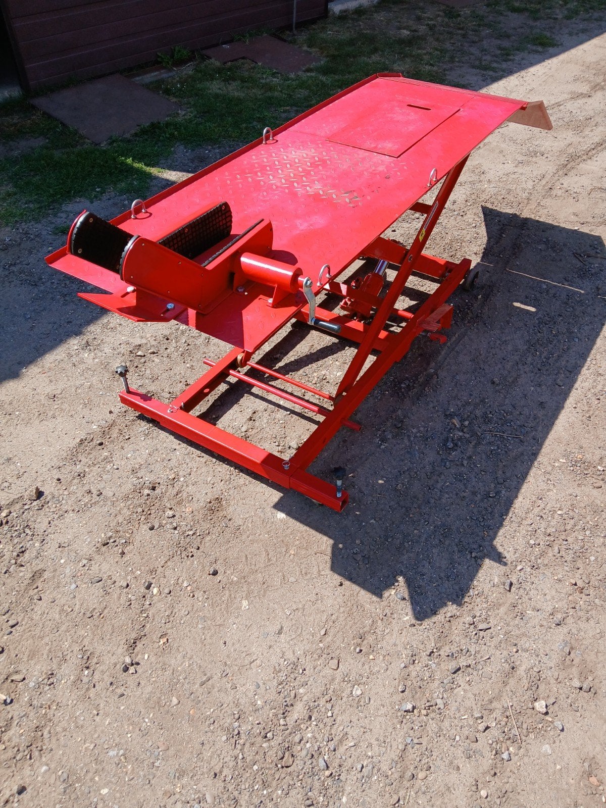 Heftafel voor motorfiets of bromfiets, Ophalen