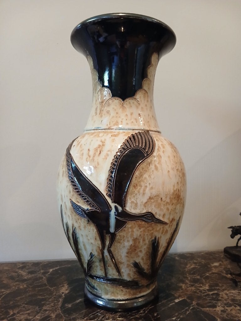 Grand et beau vase signé Guérin, Enlèvement ou Envoi