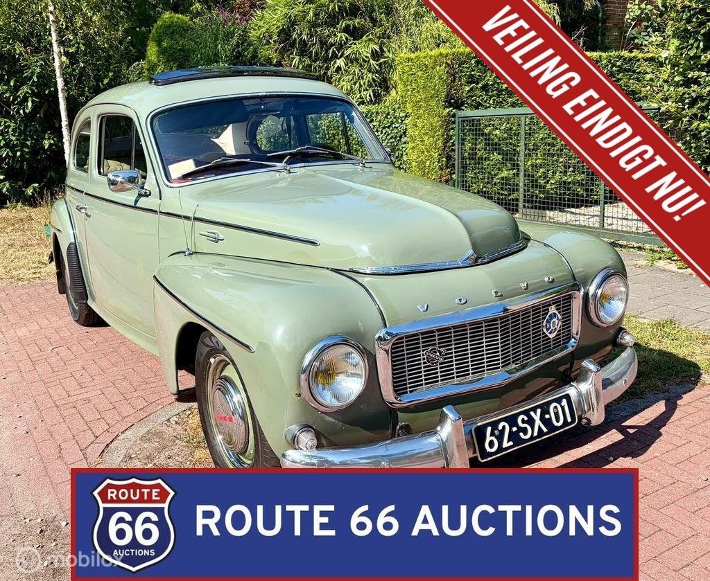 Volvo PV544 | 1960 | Route 66 Auctions, Auto's, Zwart, Bedrijf, Handgeschakeld, Overige carrosserie