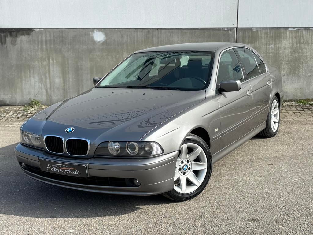 Bmw 525 DA E39, Autos, BMW, Entreprise, Achat, Série 5, Diesel, Berline, 4 portes, Automatique, Argent ou Gris, Noir, Cuir, Entretenue par le concessionnaire