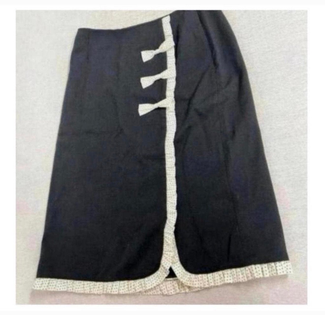 Jupe-jupe Rachel Riley noire et blanche 42 L, longueur genou, Enlèvement ou Envoi, Comme neuf, Taille 42/44 (L), Noir