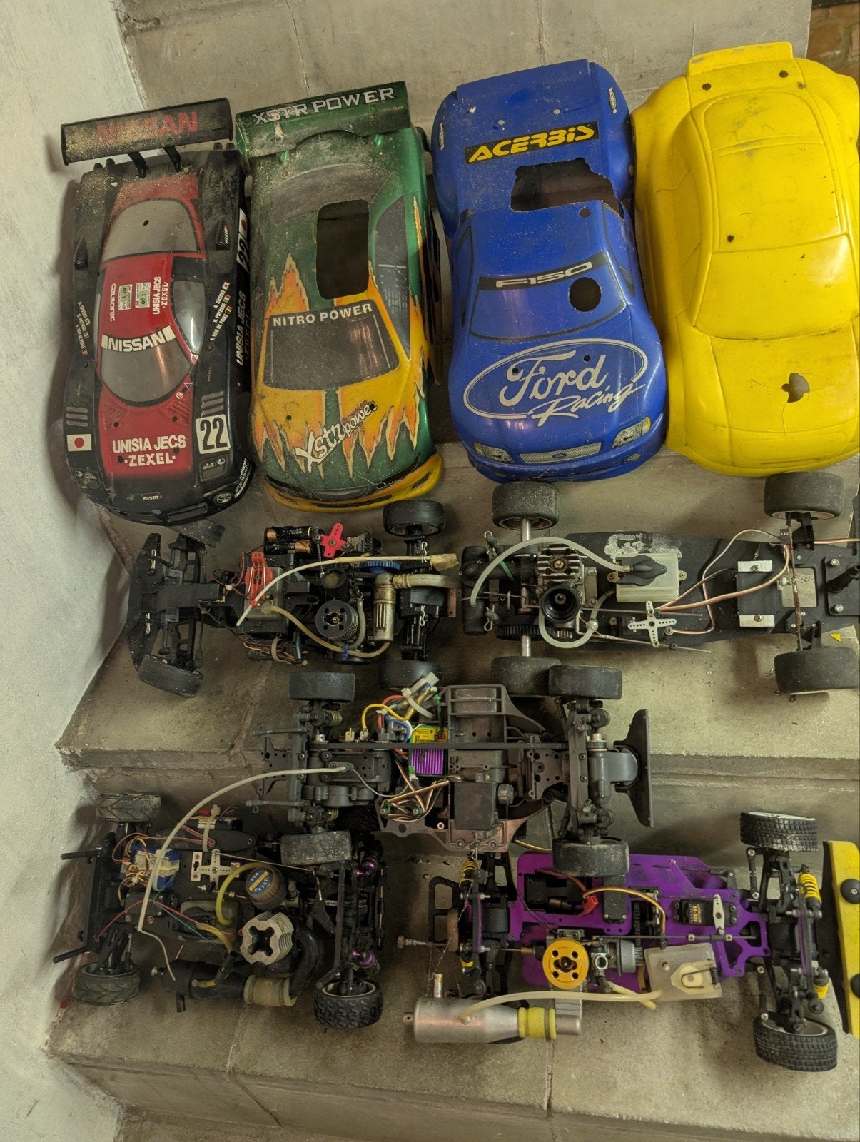 1/10 RC autoset, Ophalen