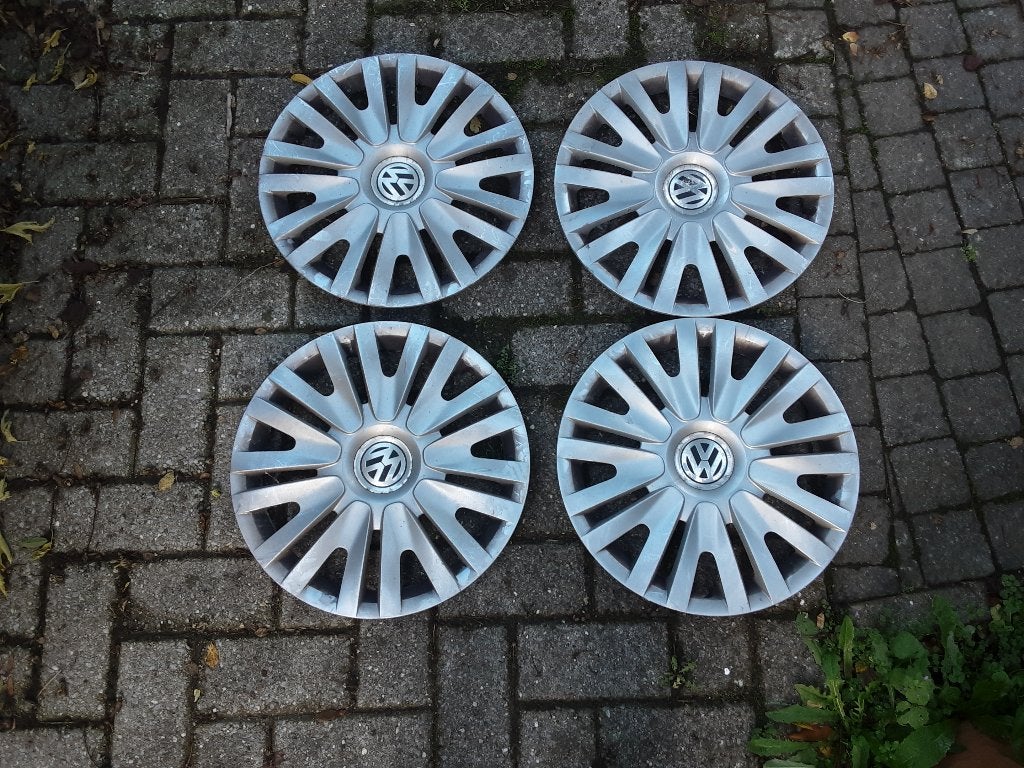 4 enjoliveurs VW 15 pouces, Autos : Divers, Enlèvement ou Envoi, Utilisé