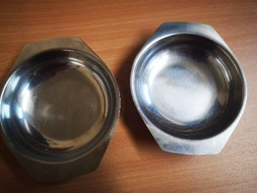 2 casseroles en acier inoxydable de 12 cm, Enlèvement ou Envoi, Inox