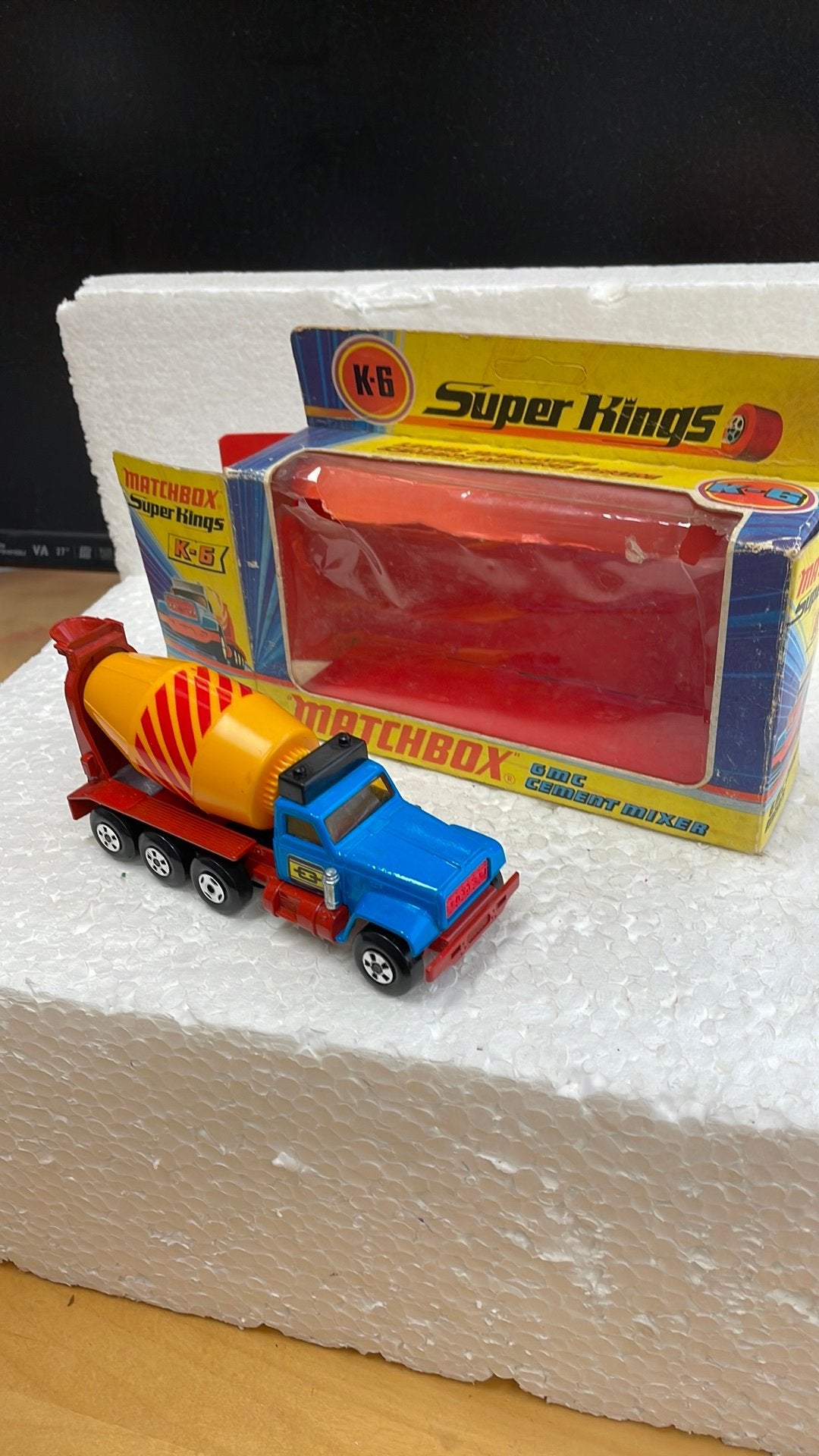 Matchbox Super Kings 6 GMC Cement Mixer, Ophalen of Verzenden, Zo goed als nieuw, Auto