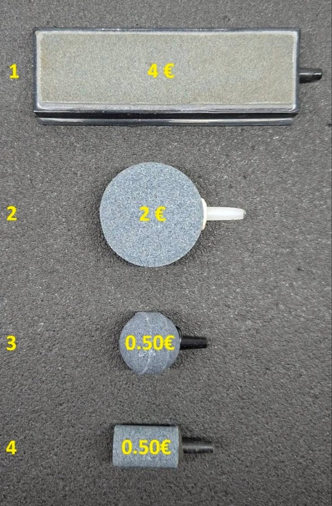 Diffuseurs d’air (bulleurs) pour aquarium (5 modèles), Animaux & Accessoires, Enlèvement ou Envoi, Neuf, Autres types