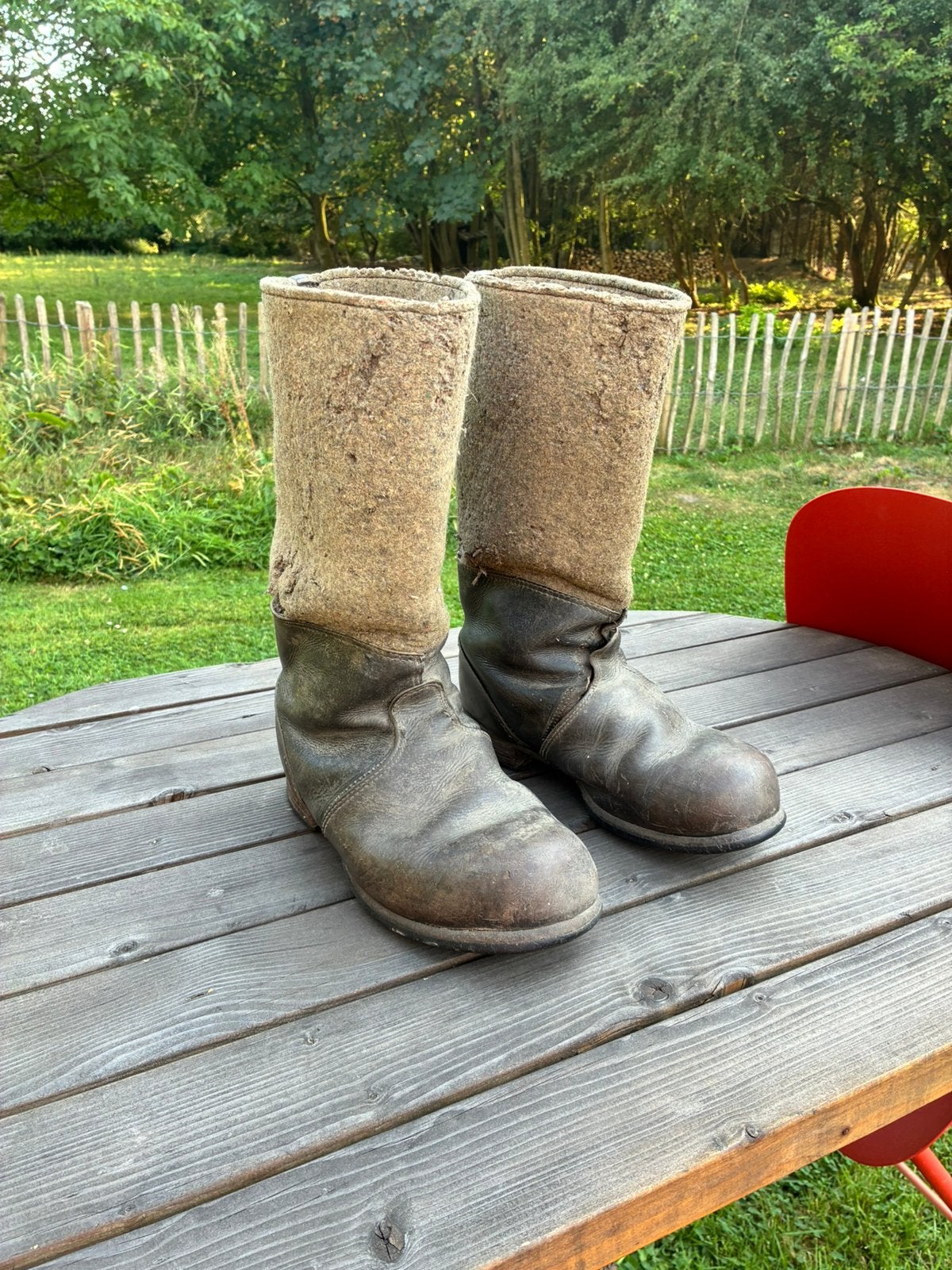Bottes allemandes d’hiver ww2, Enlèvement ou Envoi, Armée de terre, Vêtements ou Chaussures