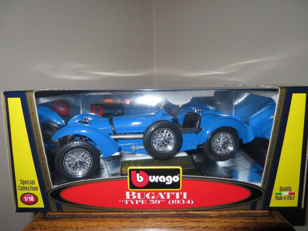 BUGATTI ''Type 59'' uit 1934 1/18, Hobby & Loisirs créatifs, Voitures miniatures | 1:18, Enlèvement