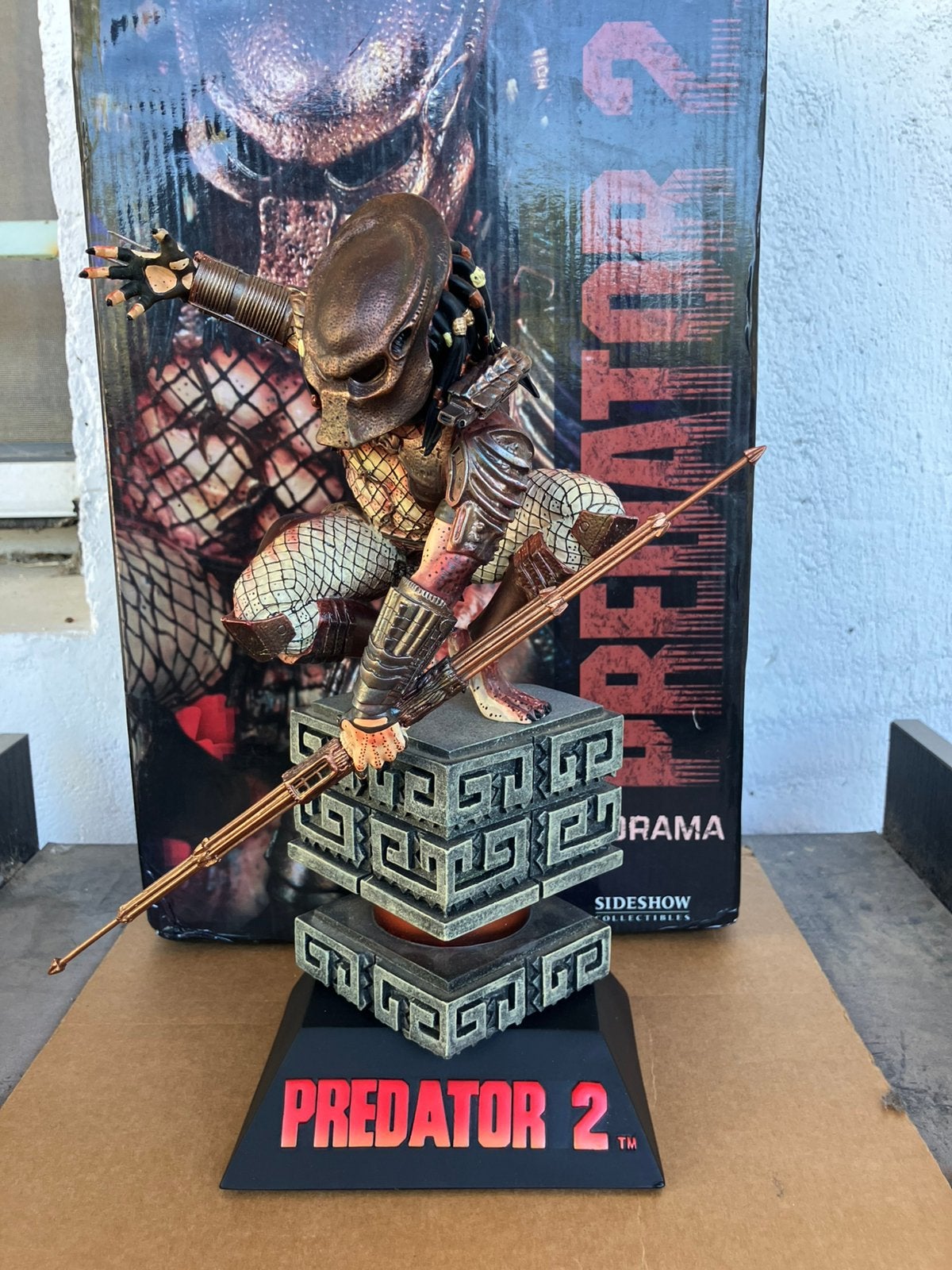 Statue Sideshow diorama Predator 2 City Hunter - rare, Enlèvement ou Envoi, Utilisé