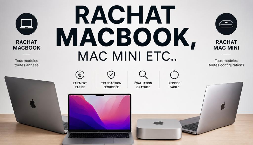 Rachat macbook, Enlèvement ou Envoi, Comme neuf, MacBook