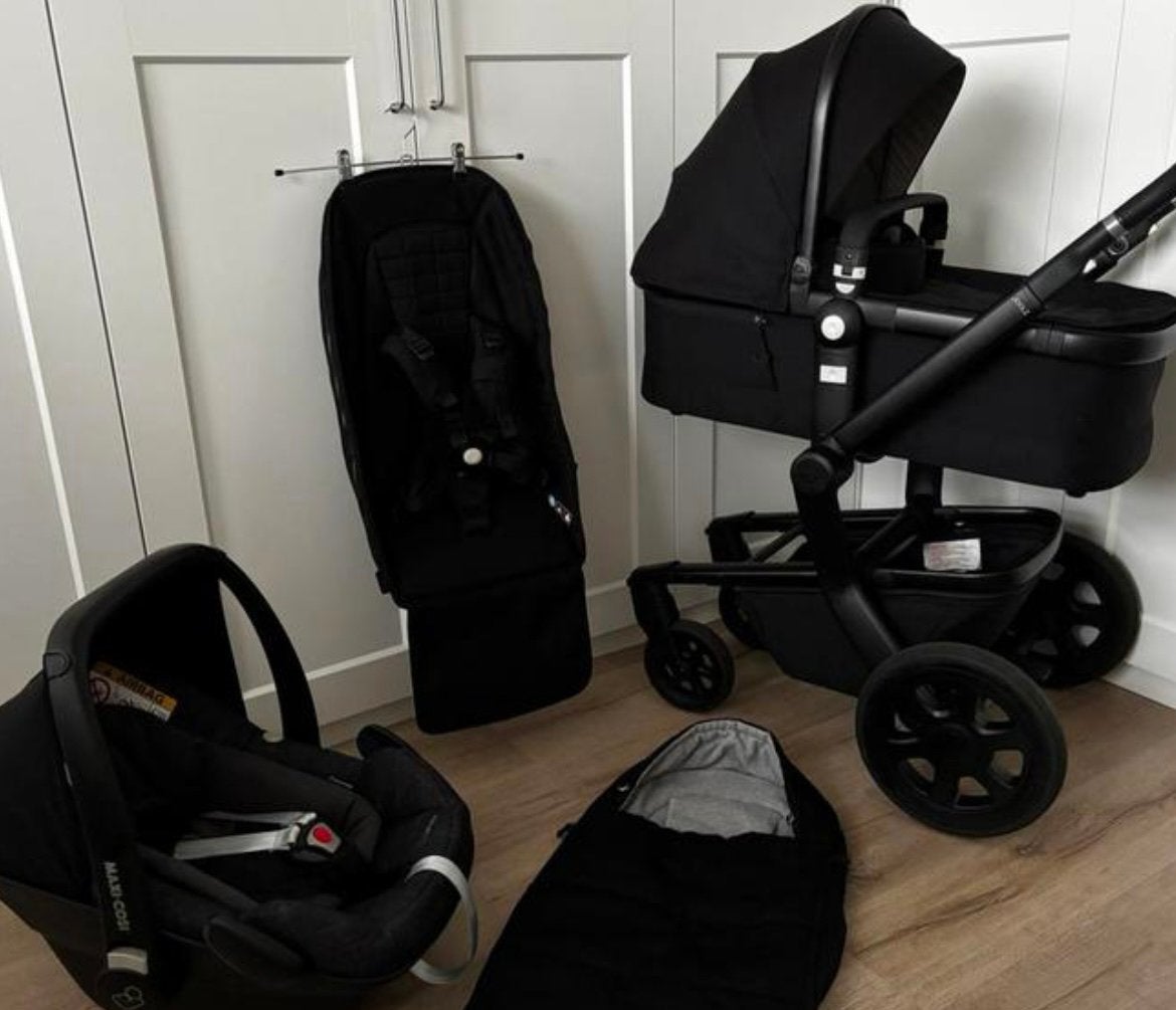 Joolz Day 3 Brilliant Black 3-in-1 kinderwagen Compleet, Kinderen en Baby's, Buggy's, Ophalen, Babygeluk, Zo goed als nieuw, W