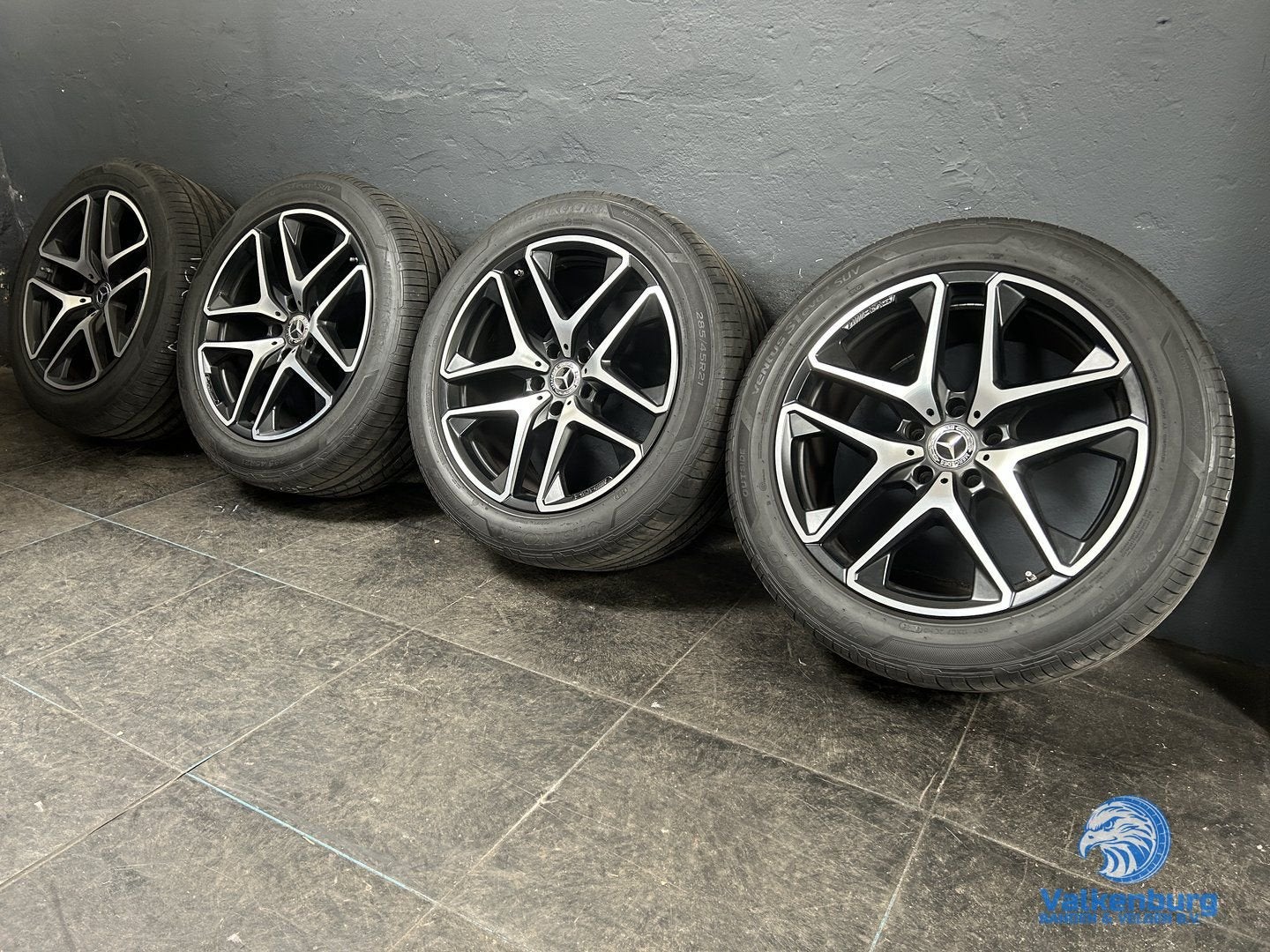6mm! Originele Mercedes G-klasse G63 W463 21 inch zwarte AMG, Auto-onderdelen, Banden en Velgen, Banden en Velgen, Zomerbanden