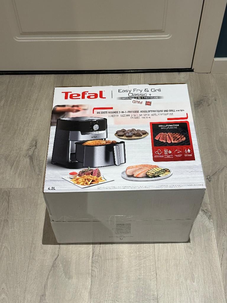 Tefal Easy Fry & Grill Classic+ – 2-en-1 Airfryer & Grill, Electroménager, Friteuses à air, Neuf, Friteuse à air, Enlèvement