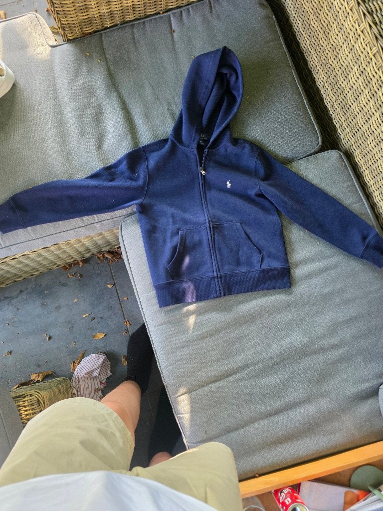 Origineel Polo Ralph Lauren Zip-Up Hoodie / Vest – Maat S, Overige typen, Ophalen of Verzenden, Zo goed als nieuw, Jongen