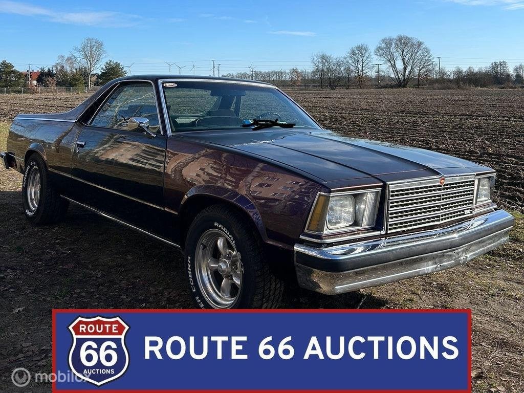 Chevrolet El Camino | 1979 | Route 66 Auctions, Chevrolet, Zwart, Bedrijf, Handgeschakeld
