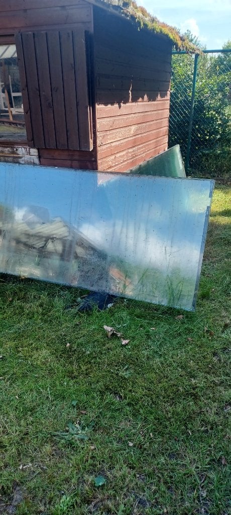 glazen schuifwanden, Ophalen, Gebruikt, 80 tot 120 cm, 160 cm of meer