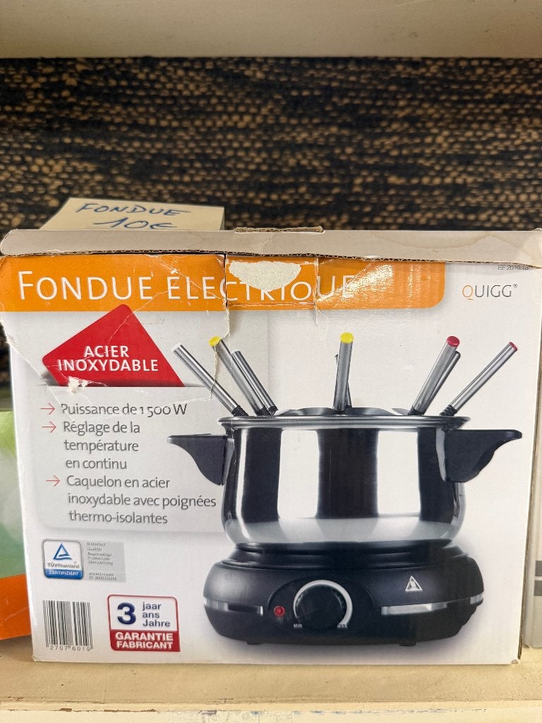 Appareil à fondue électrique Quigg, Elektronische apparatuur, Ophalen, Gebruikt, Elektrisch, Fondueset