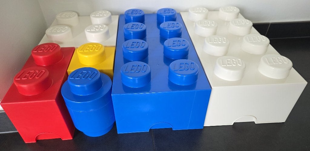 6 Lego opbergboxen, Kinderen en Baby's, Speelgoed | Duplo en Lego, Ophalen, Lego