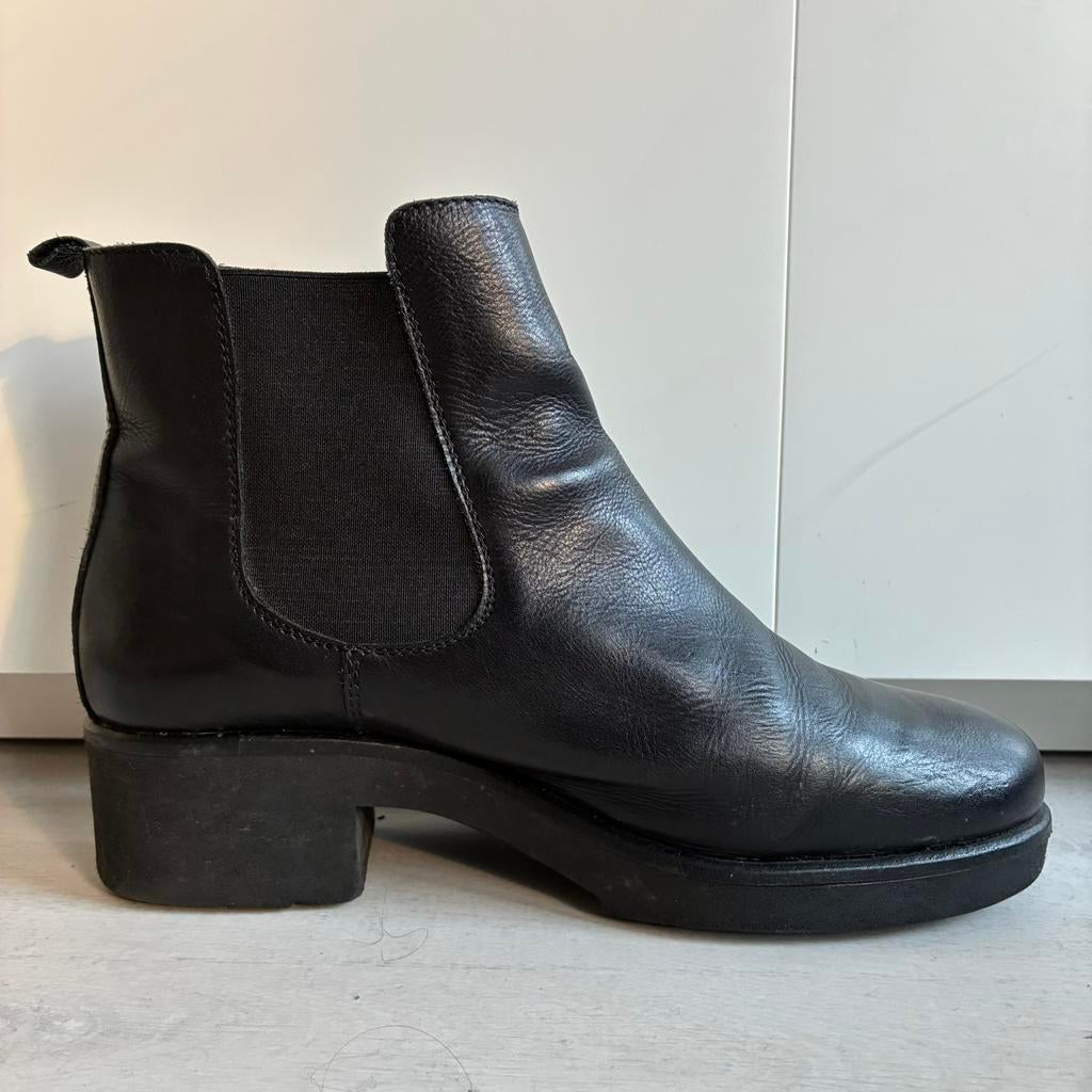 Manfield leren Chelsea boots maat 42, Kleding | Dames, Schoenen, Zwart, Lage of Enkellaarzen, Ophalen of Verzenden, Gedragen